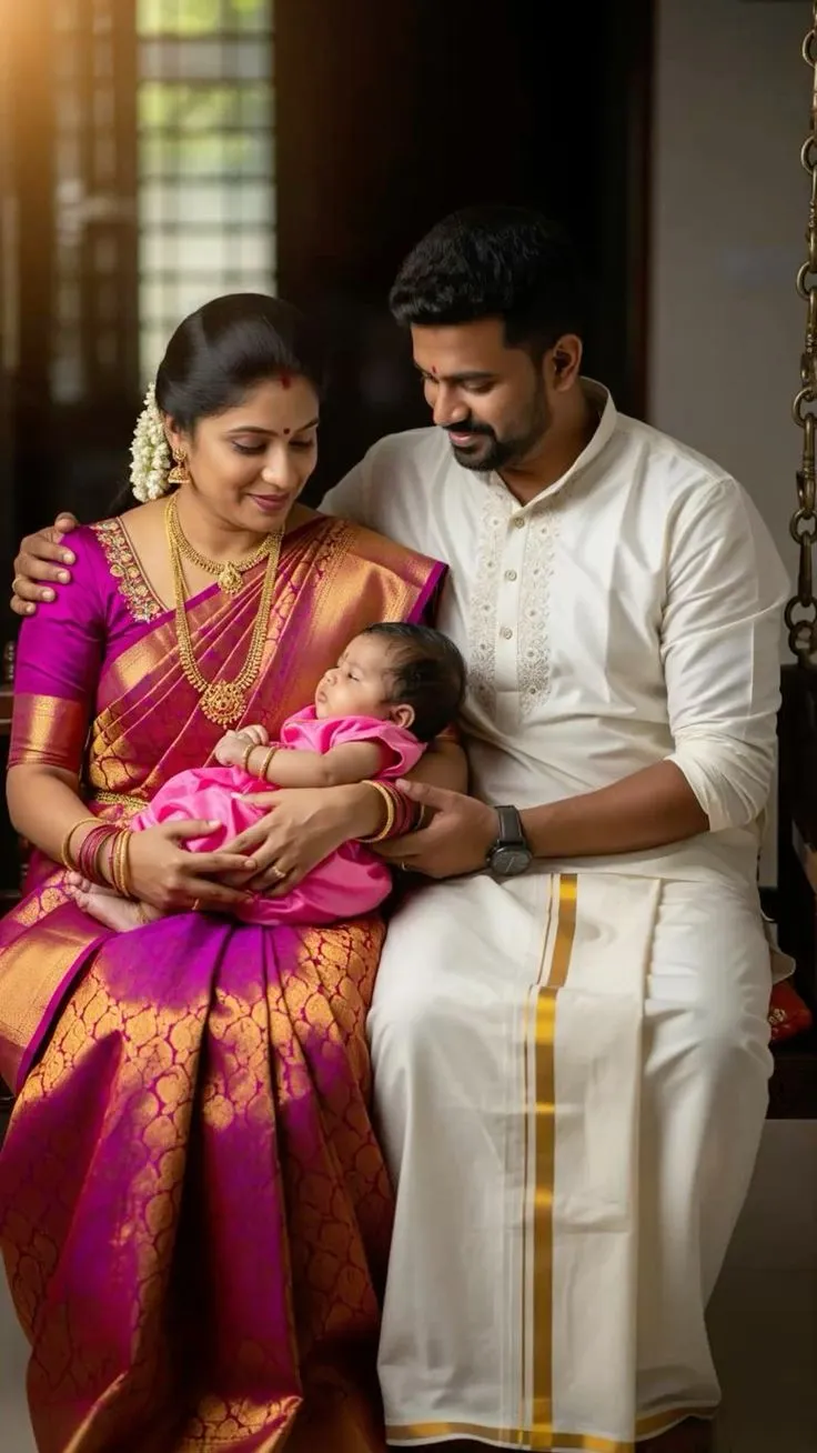 Portrait photography — Family portrait photography with baby