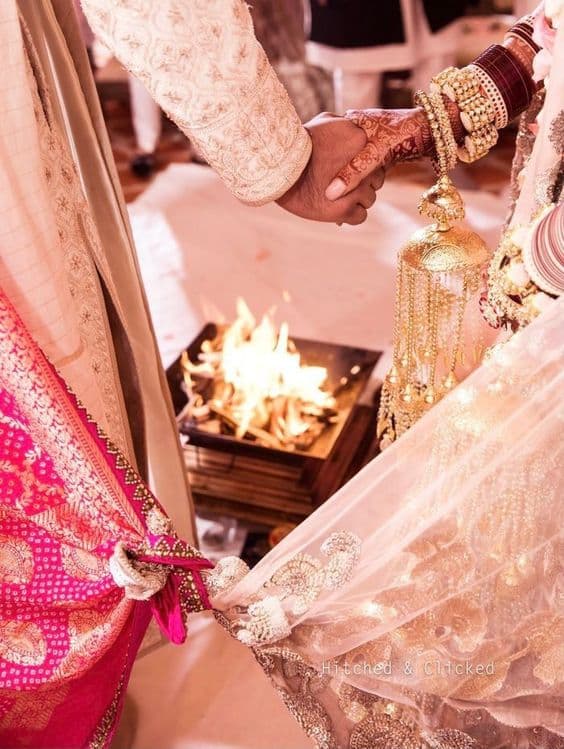 Wedding photography — Indian wedding pheras ritual photography